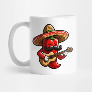 Red Hot Chilli Pepper Funny Cinco De Mayo Fiesta Mug